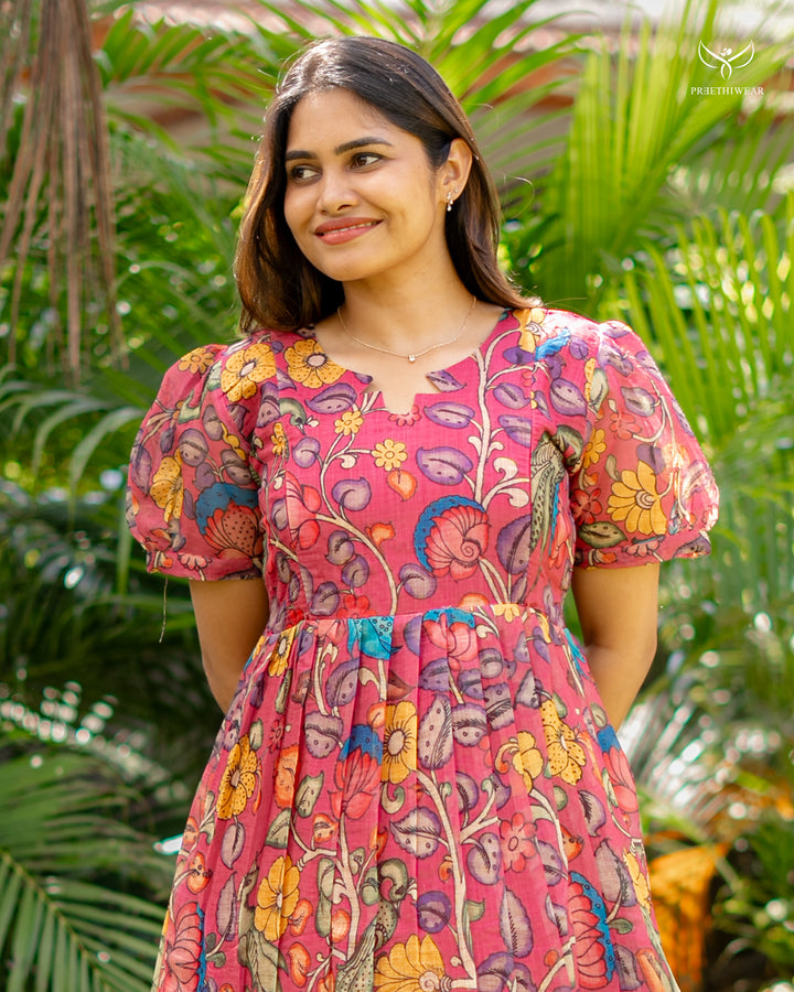 Fathima Kalamkari  Maternity Dress