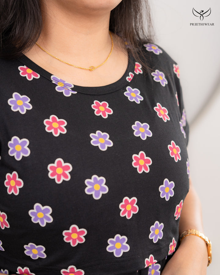 Aarvika Soft Cotton Full Length Maternity Loungewear