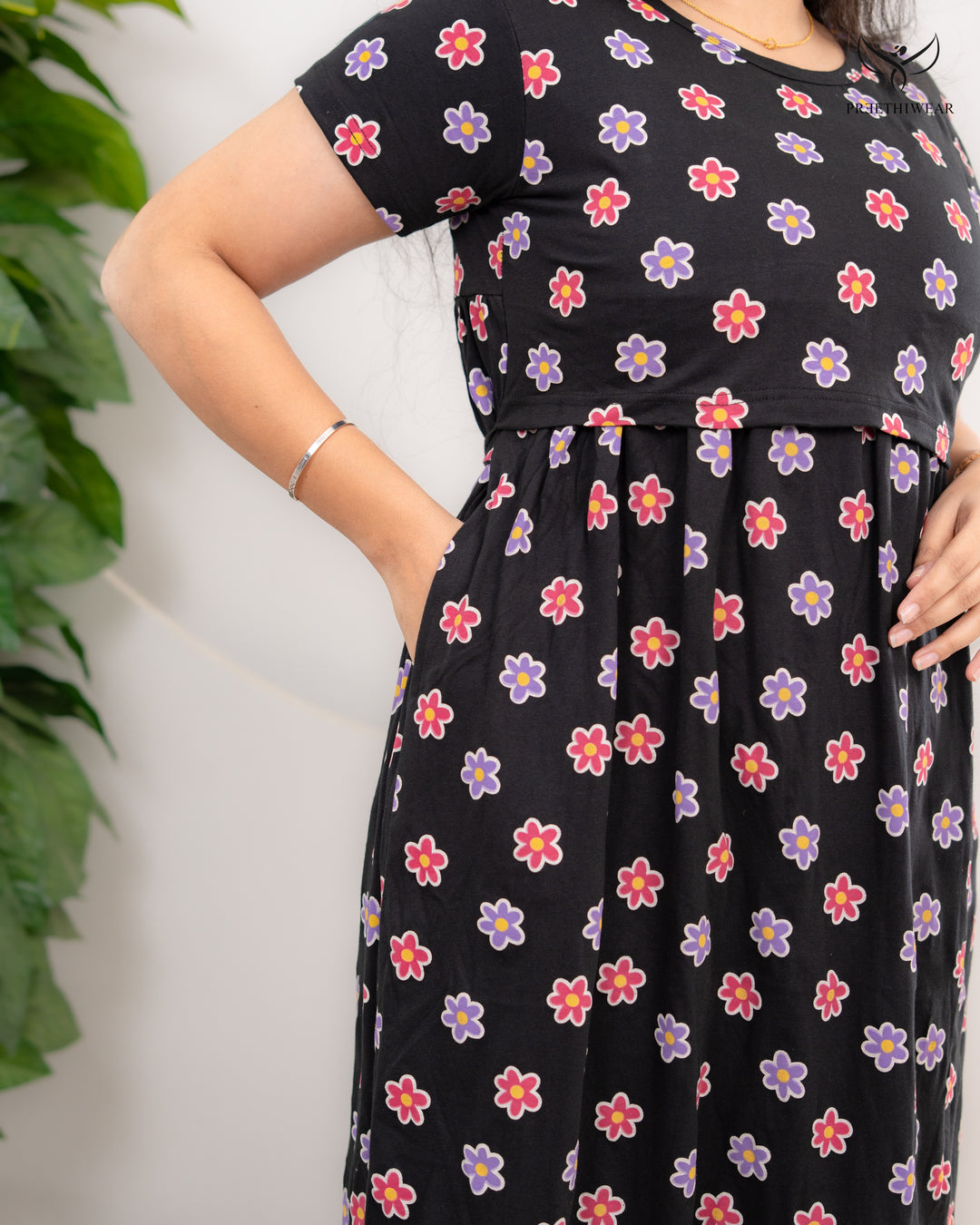 Aarvika Soft Cotton Full Length Maternity Loungewear