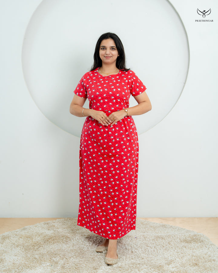 Jyoshna1  Soft Cotton Full Length Maternity Loungewear