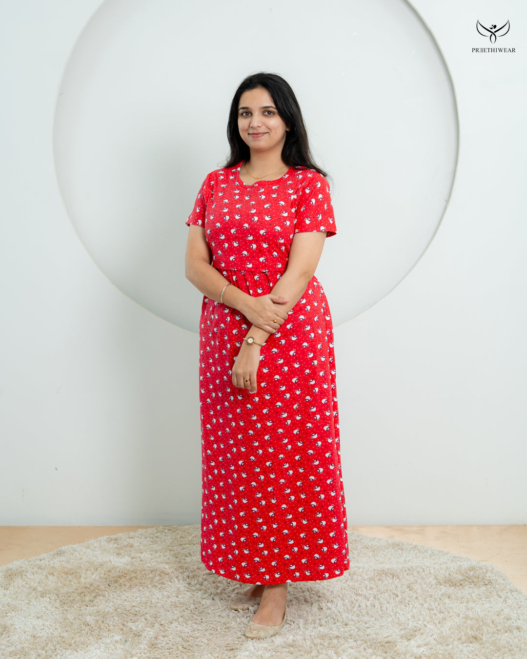 Jyoshna1  Soft Cotton Full Length Maternity Loungewear