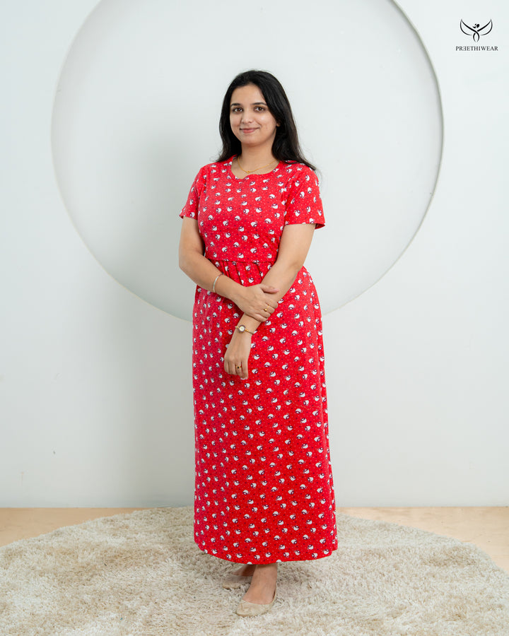 Jyoshna1  Soft Cotton Full Length Maternity Loungewear