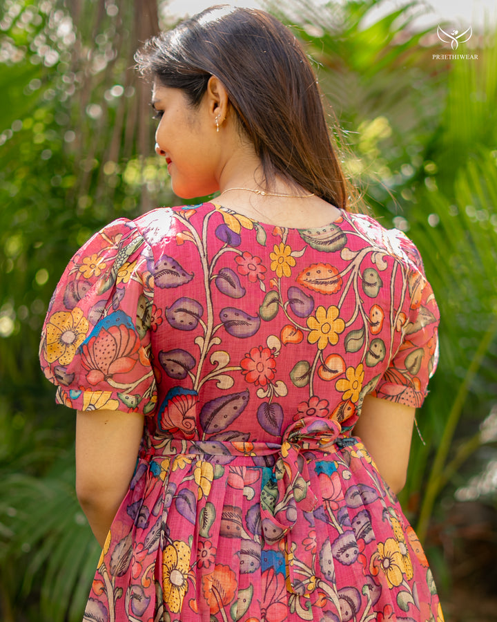 Fathima Kalamkari  Maternity Dress