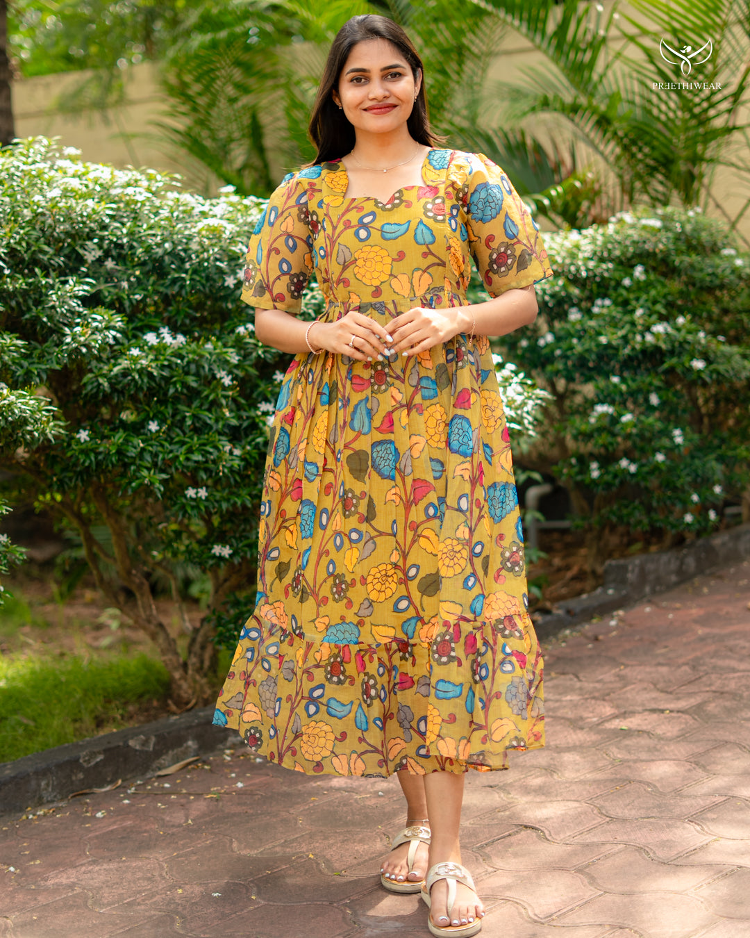 Pratiksha Kalamkari Maternity Dress