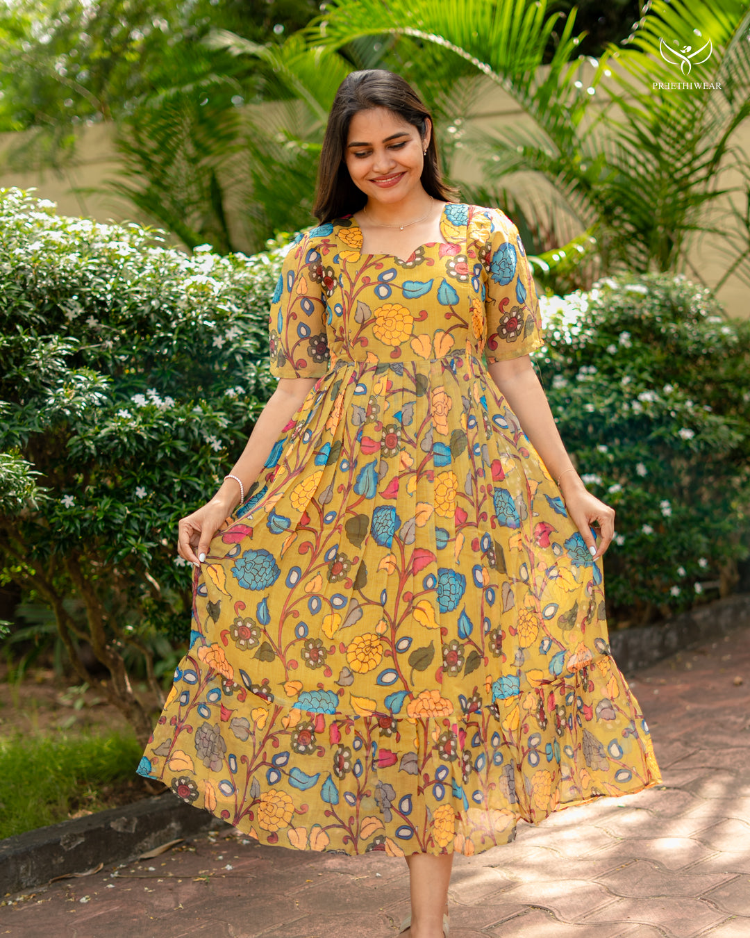Pratiksha Kalamkari Maternity Dress