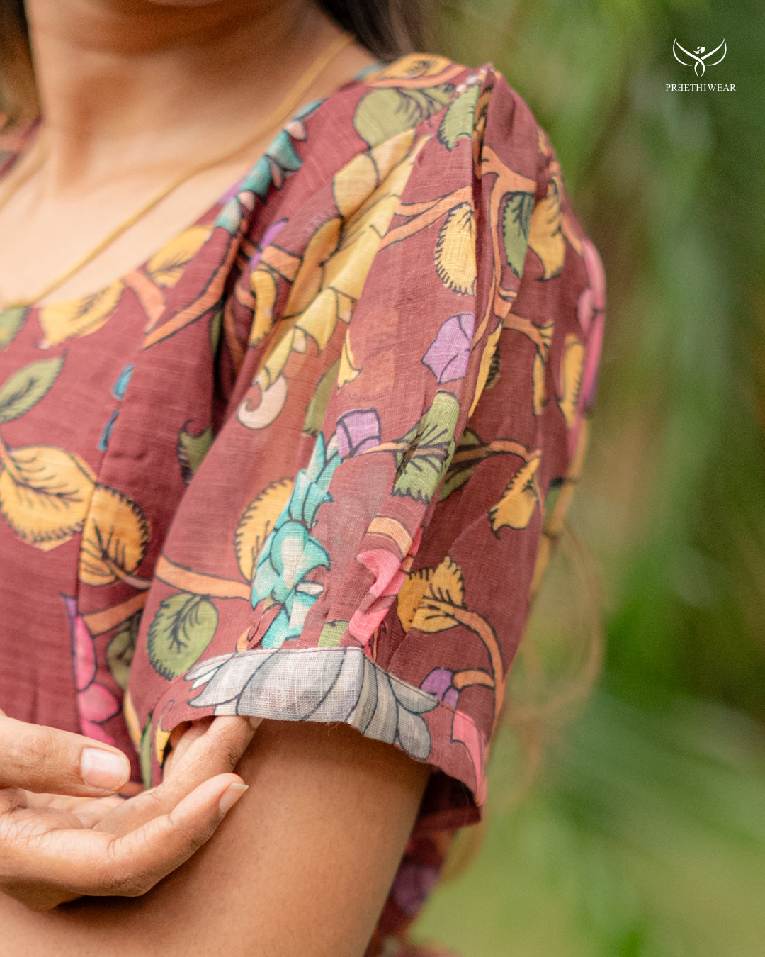 Sarmi Kalamkari Maternity Dress