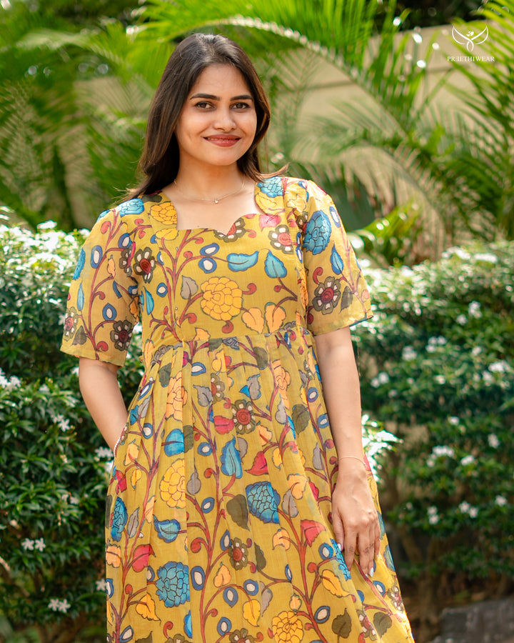 Pratiksha Kalamkari Maternity Dress