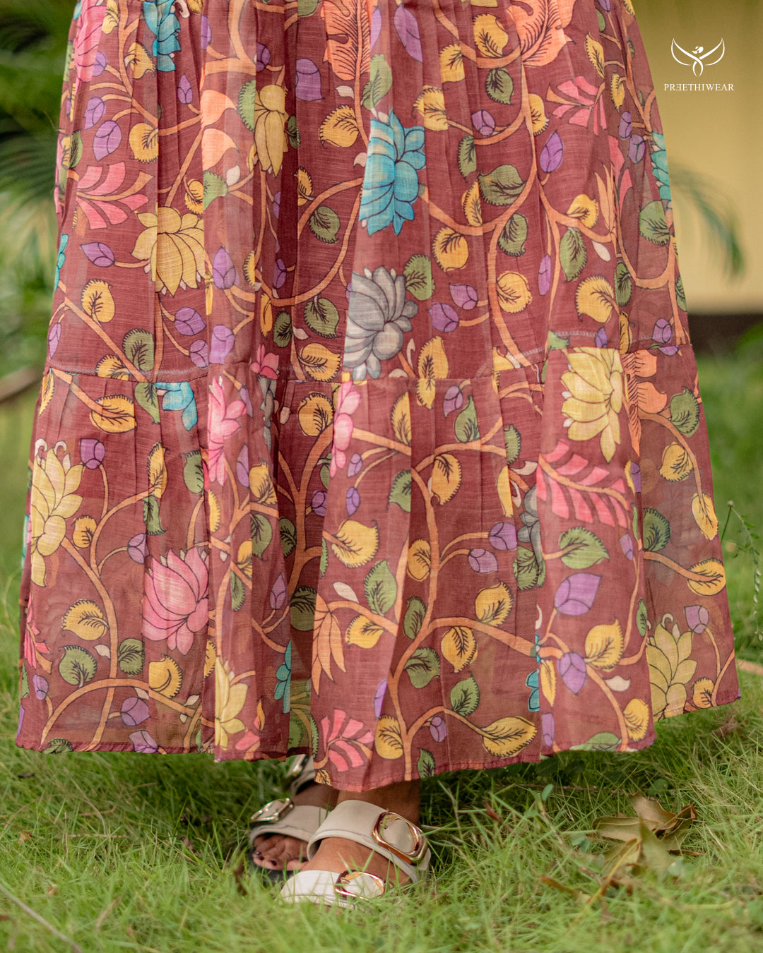 Sarmi Kalamkari Maternity Dress