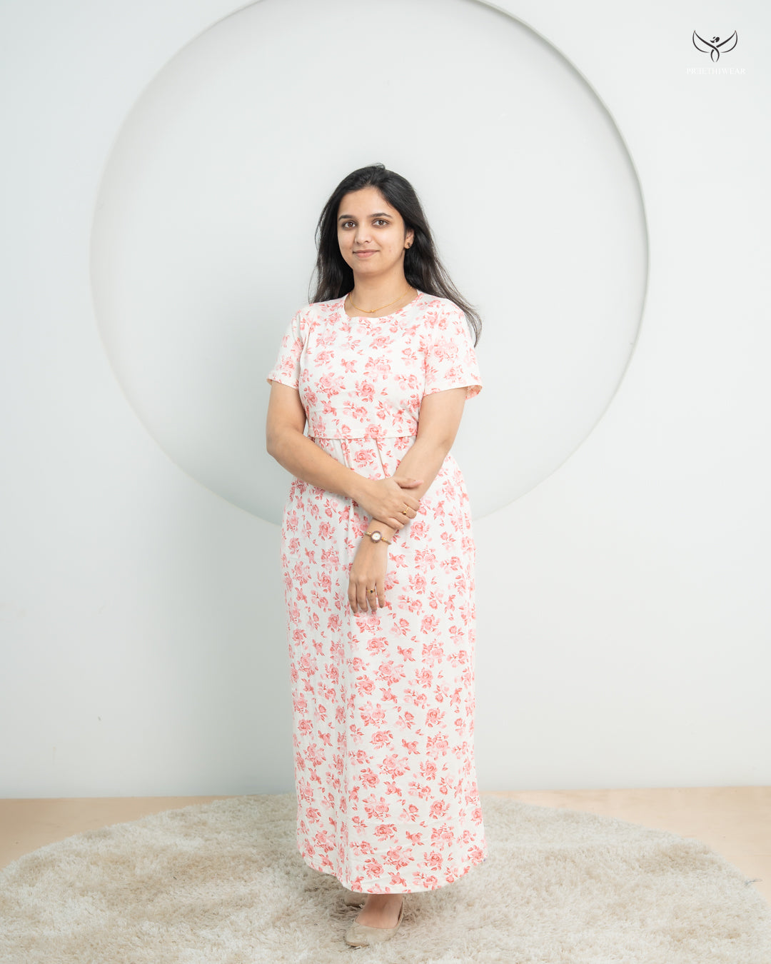 Moira1  SoftCotton Full Length Maternity Loungewear