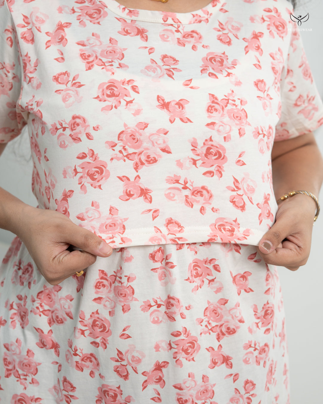 Moira1  SoftCotton Full Length Maternity Loungewear