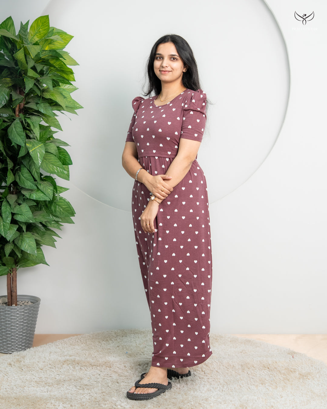 Amruta SoftCotton Full Length Maternity Loungewear