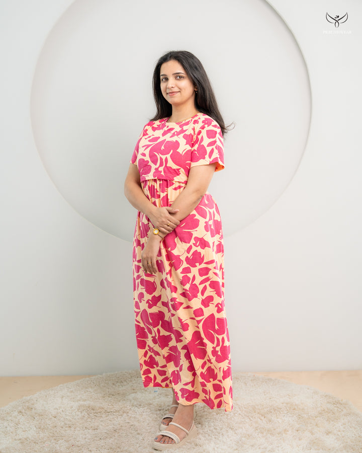 Nita1 Soft Cotton Full Length Maternity Loungewear