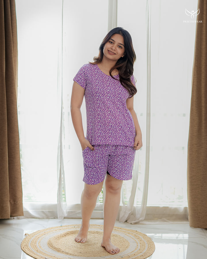 Vibha Lounge Wear Shorts