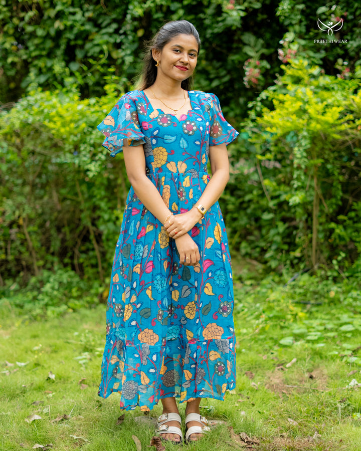 Akansha Kalamkari  Maternity Dress