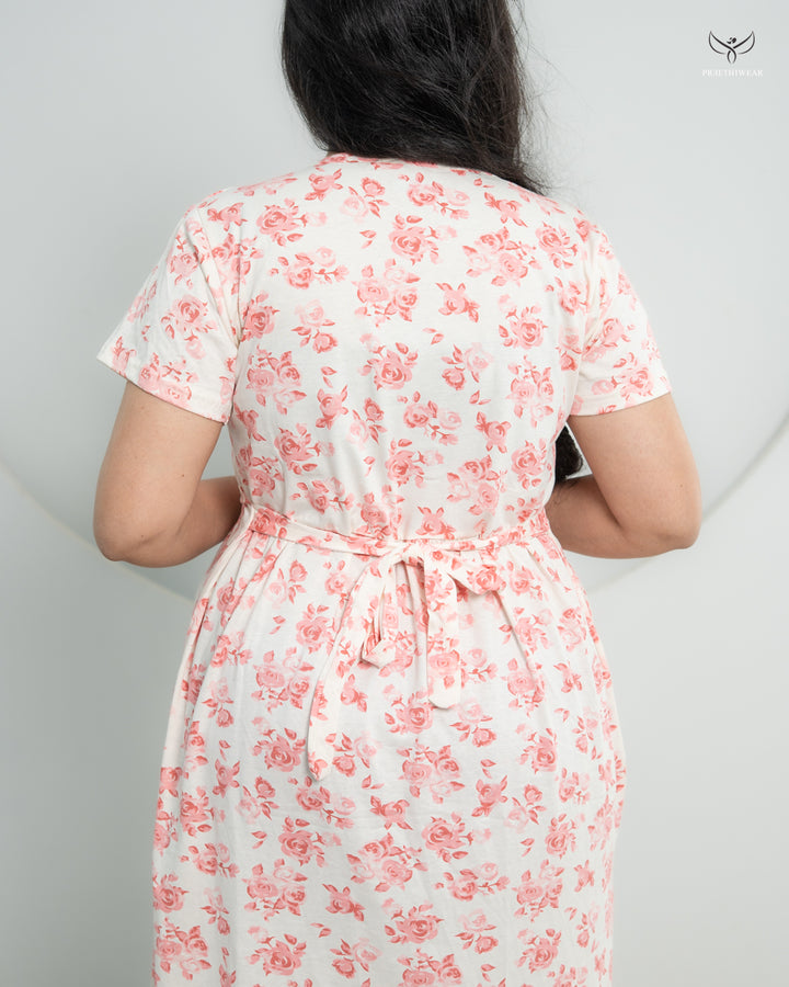 Moira1  SoftCotton Full Length Maternity Loungewear