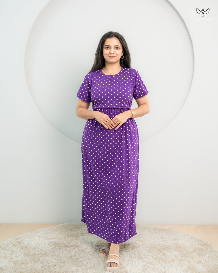 Apoorva1  SoftCotton Full Length Maternity Loungewear