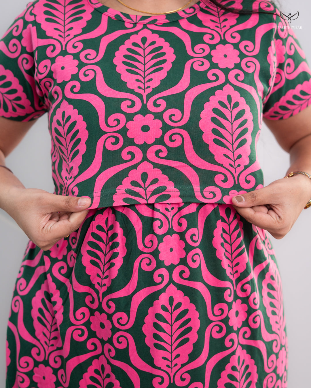 Aalia SoftCotton Full Length Maternity Loungewear