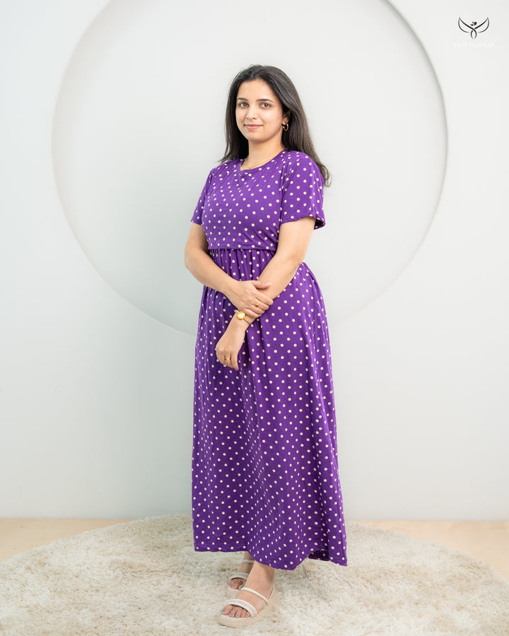 Apoorva1  SoftCotton Full Length Maternity Loungewear