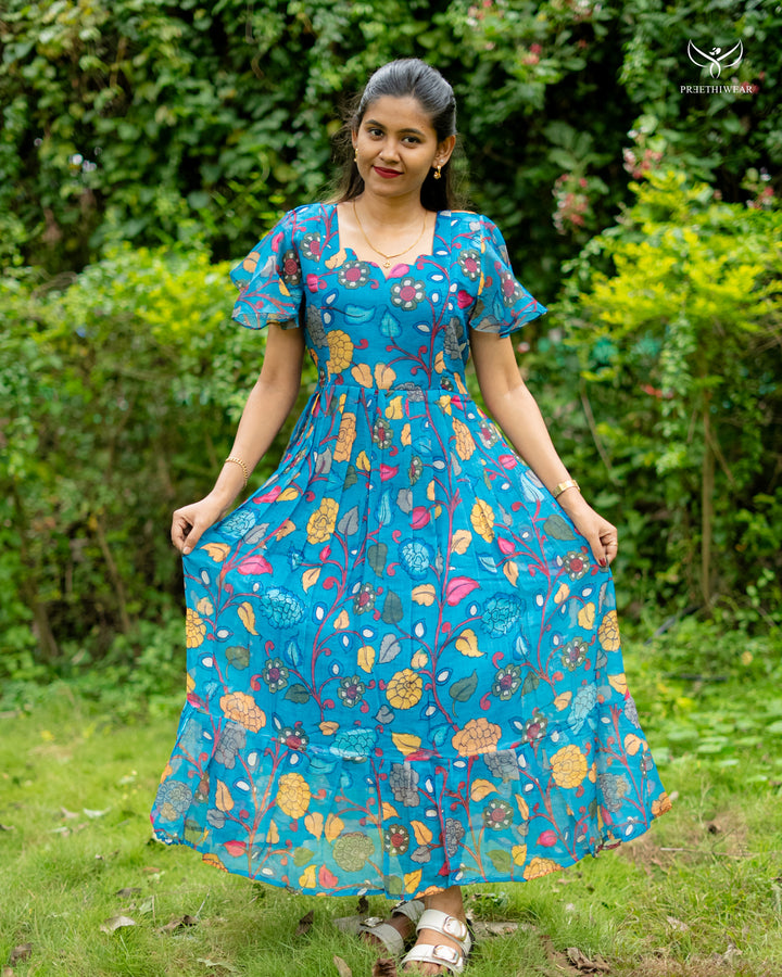 Akansha Kalamkari  Maternity Dress