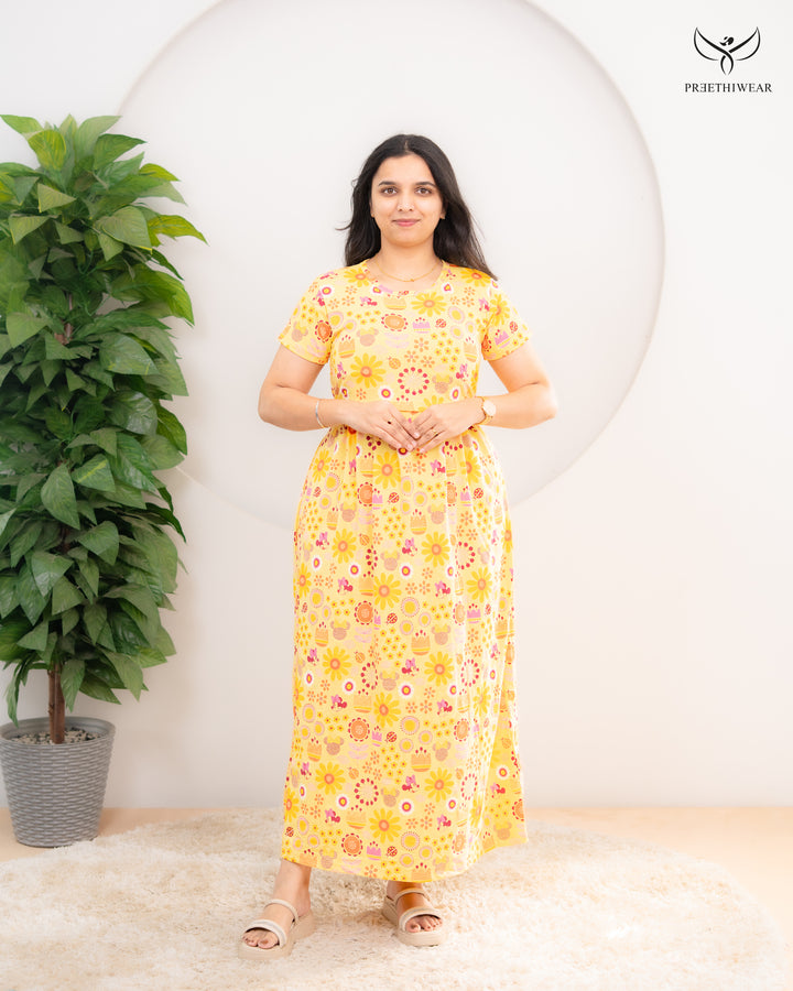 Afreena SoftCotton Full Length Maternity Loungewear