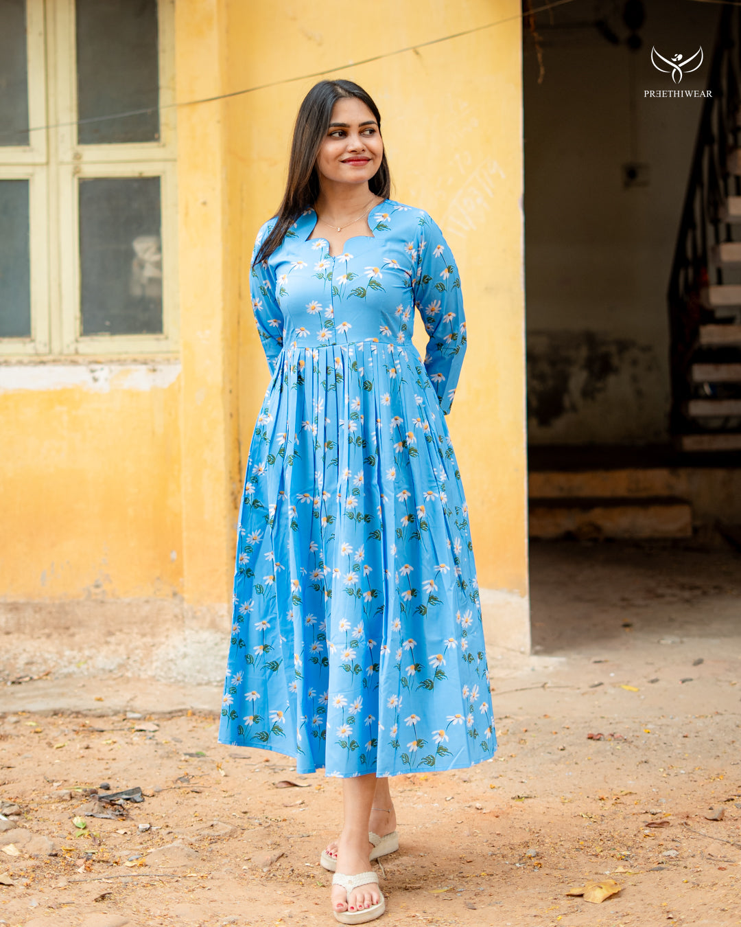 Akela Maternity Dress with center Zip