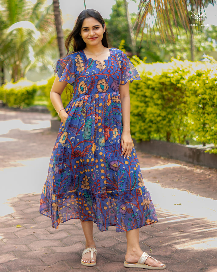 Charmi Kalamkari  Maternity Dress