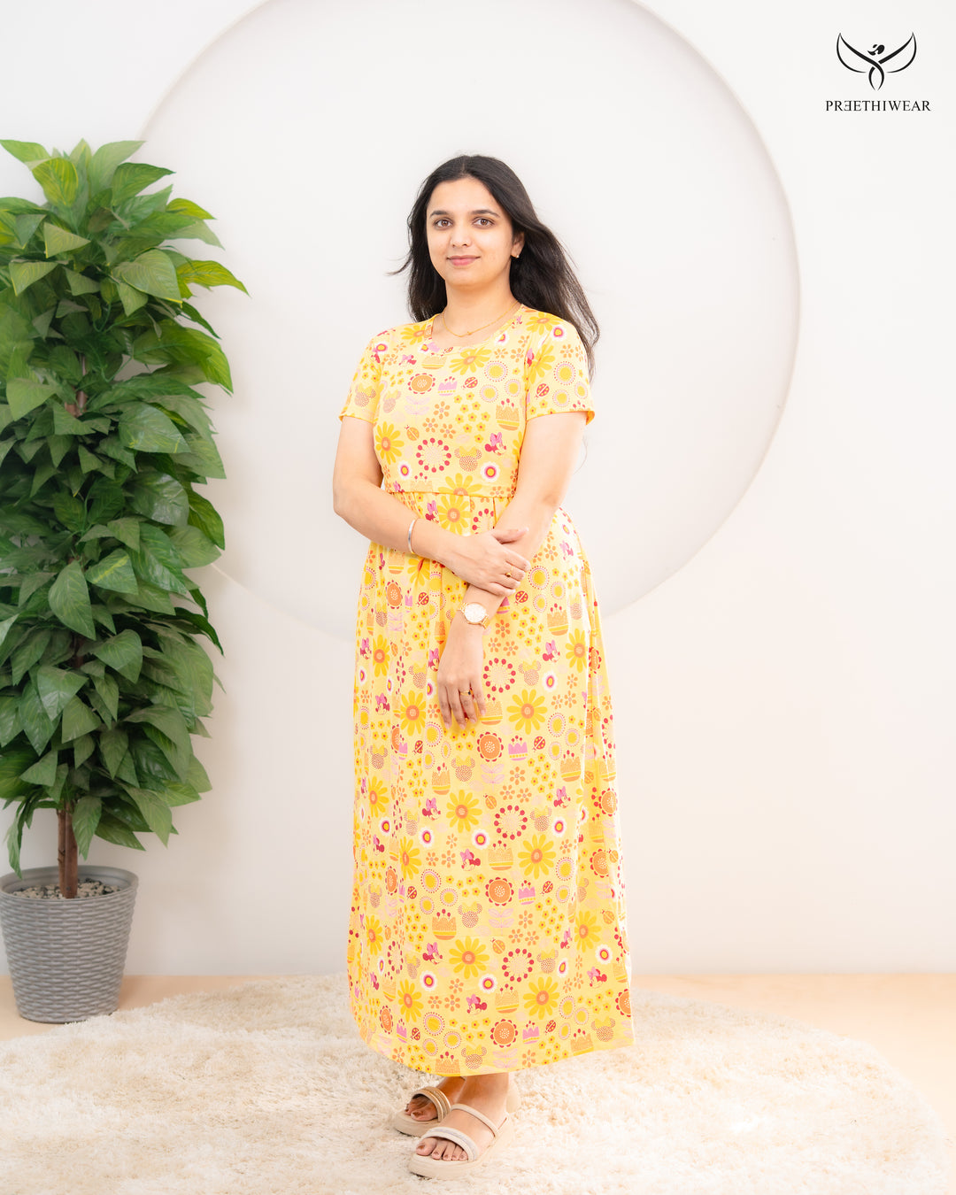 Afreena SoftCotton Full Length Maternity Loungewear