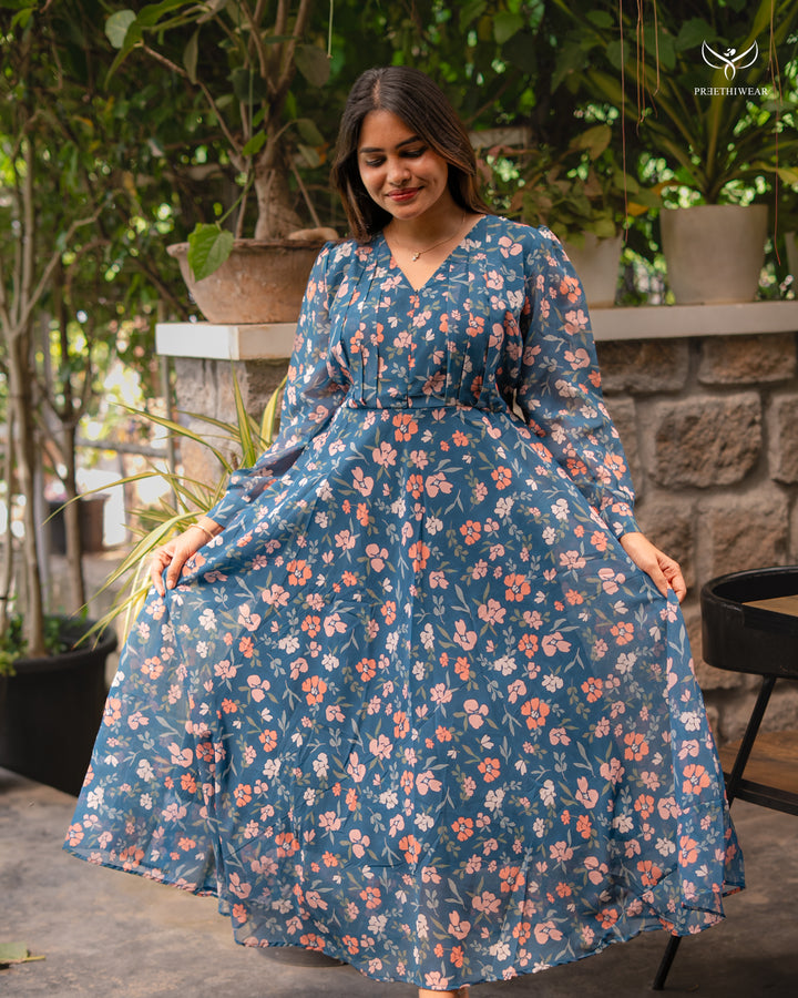 Neetha1 Maternity Dress with center Zip