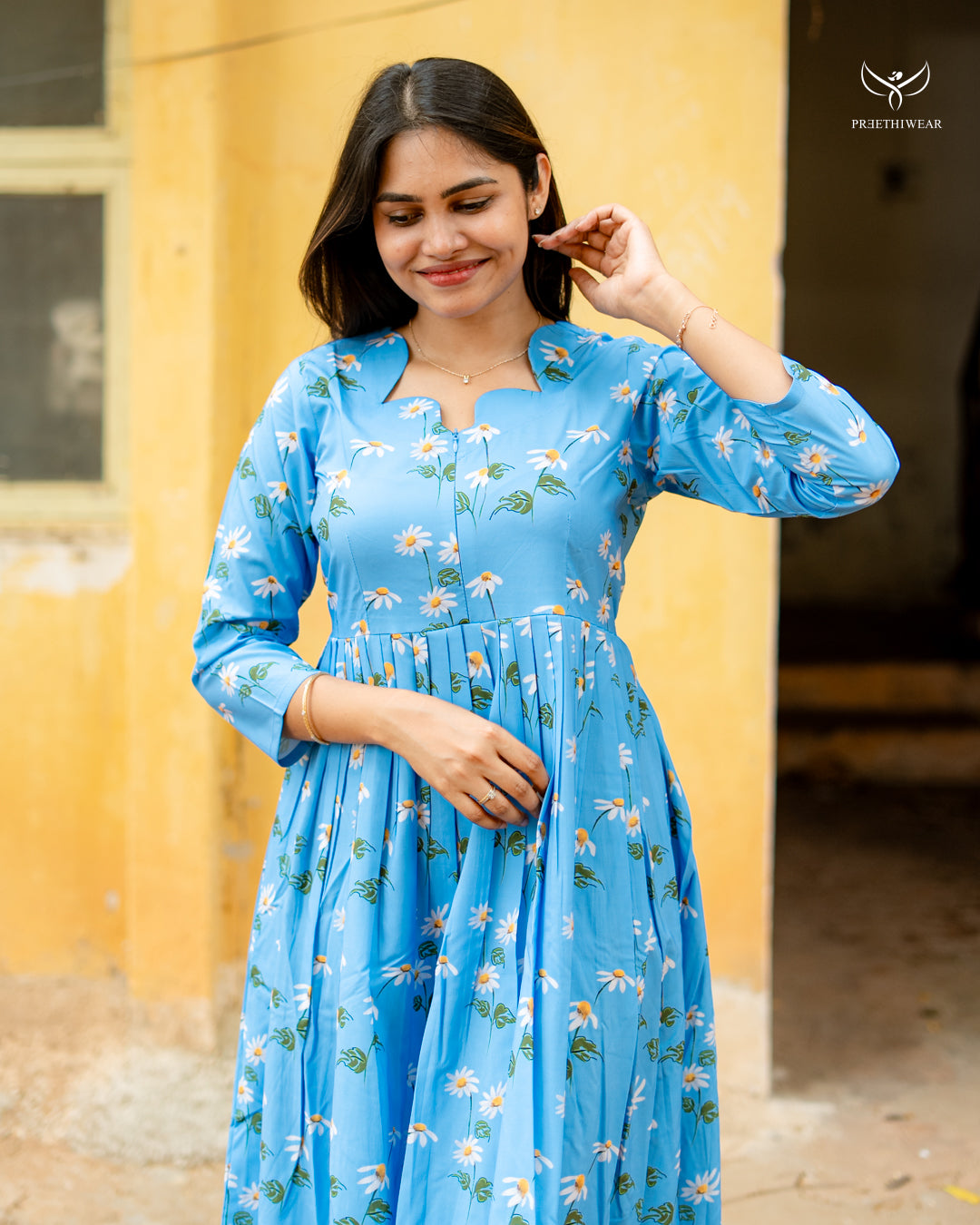 Akela Maternity Dress with center Zip
