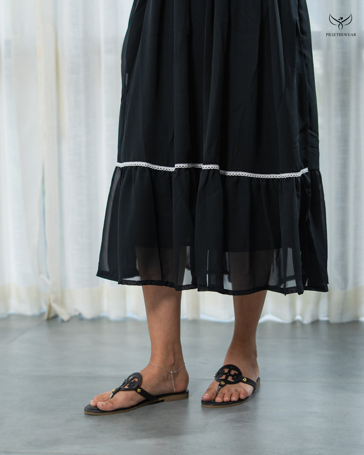 Athira3 Maternity Dress  with center Button