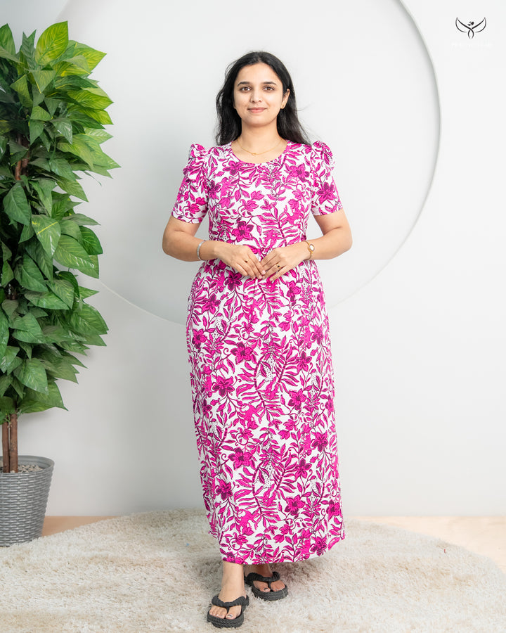 Shakthi1  SoftCotton Full Length Maternity Loungewear