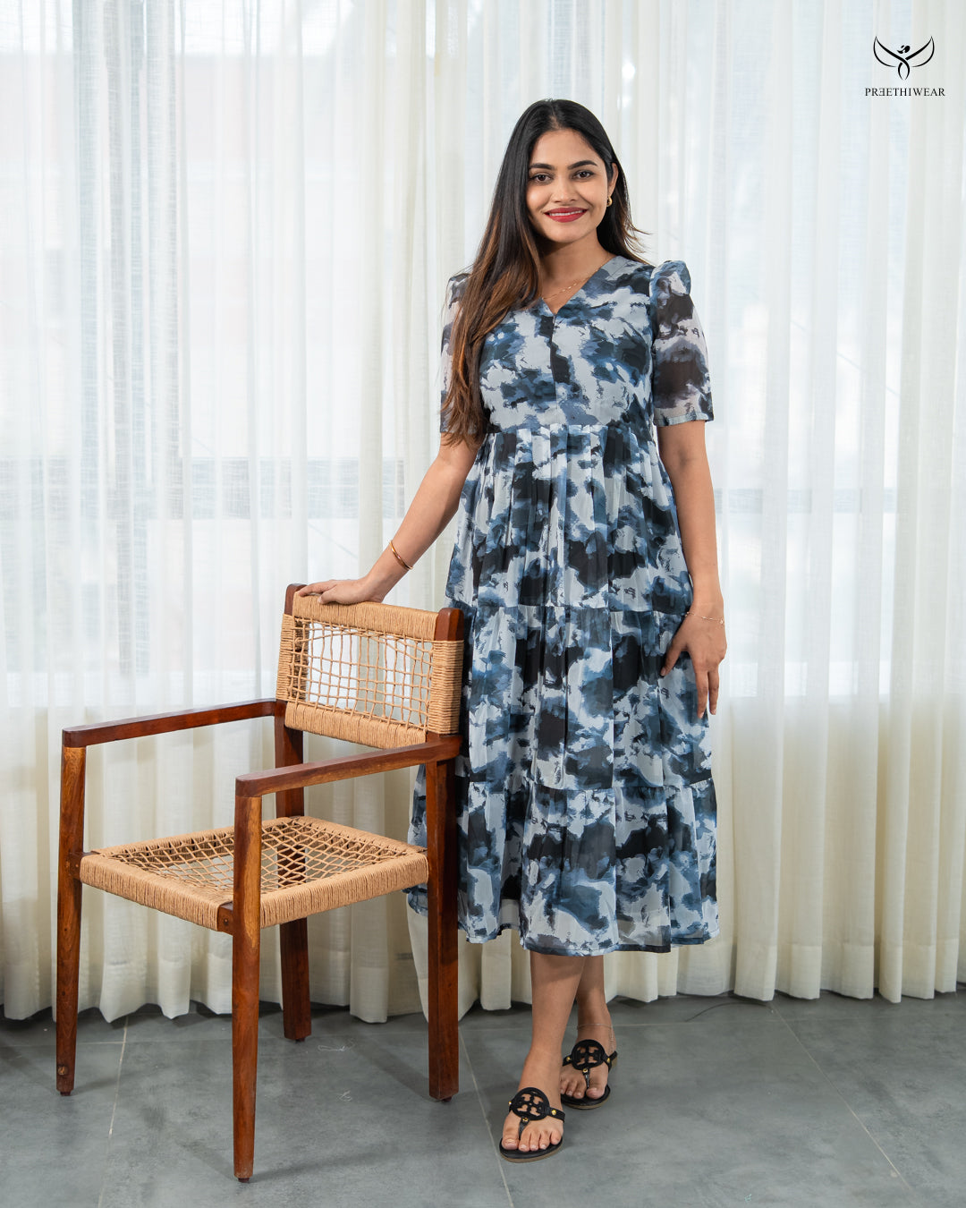 Jayathi  Maternity Dress with center Zip