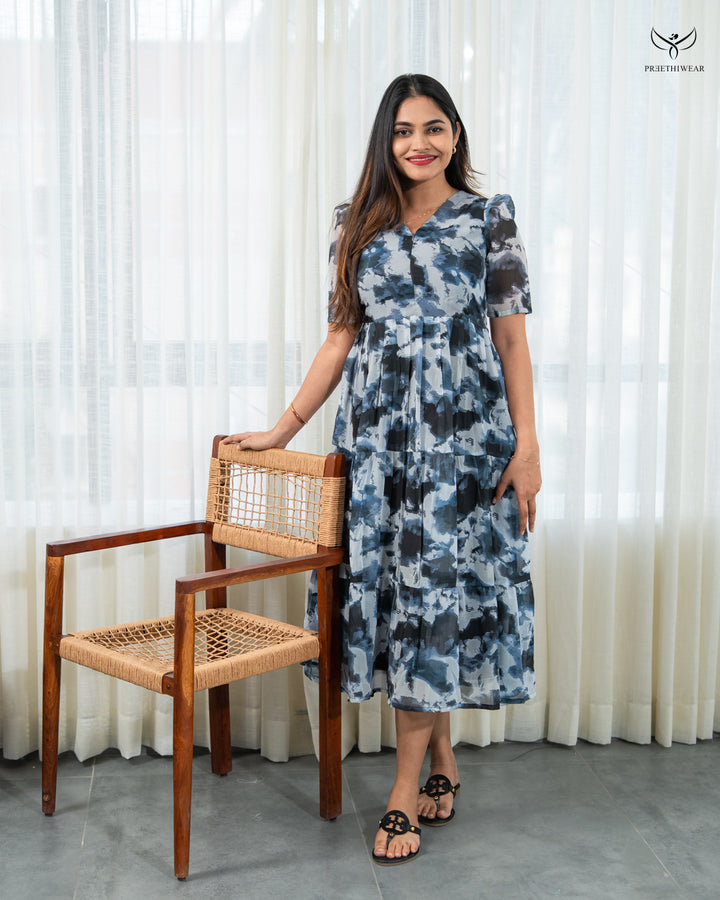 Jayathi  Maternity Dress with center Zip