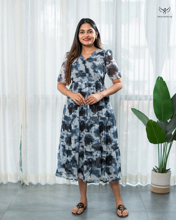 Jayathi  Maternity Dress with center Zip