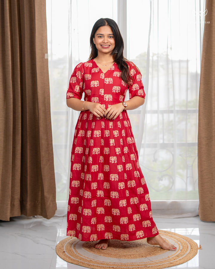 Amber Maternity Dress with center Zip