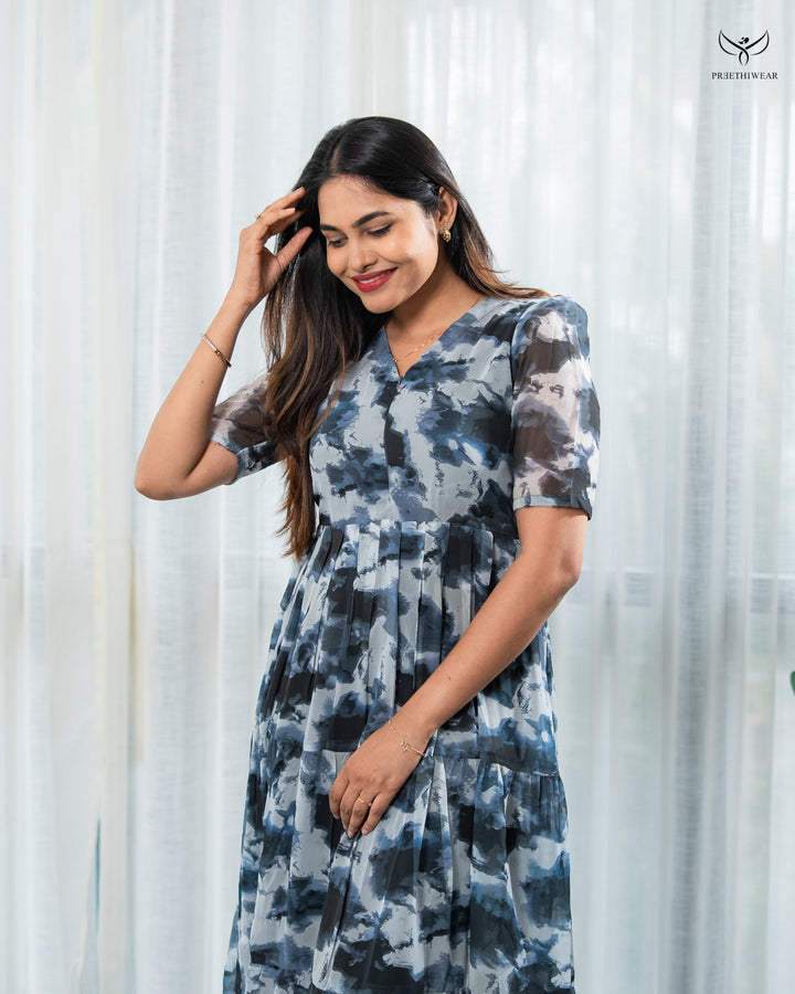 Jayathi  Maternity Dress with center Zip