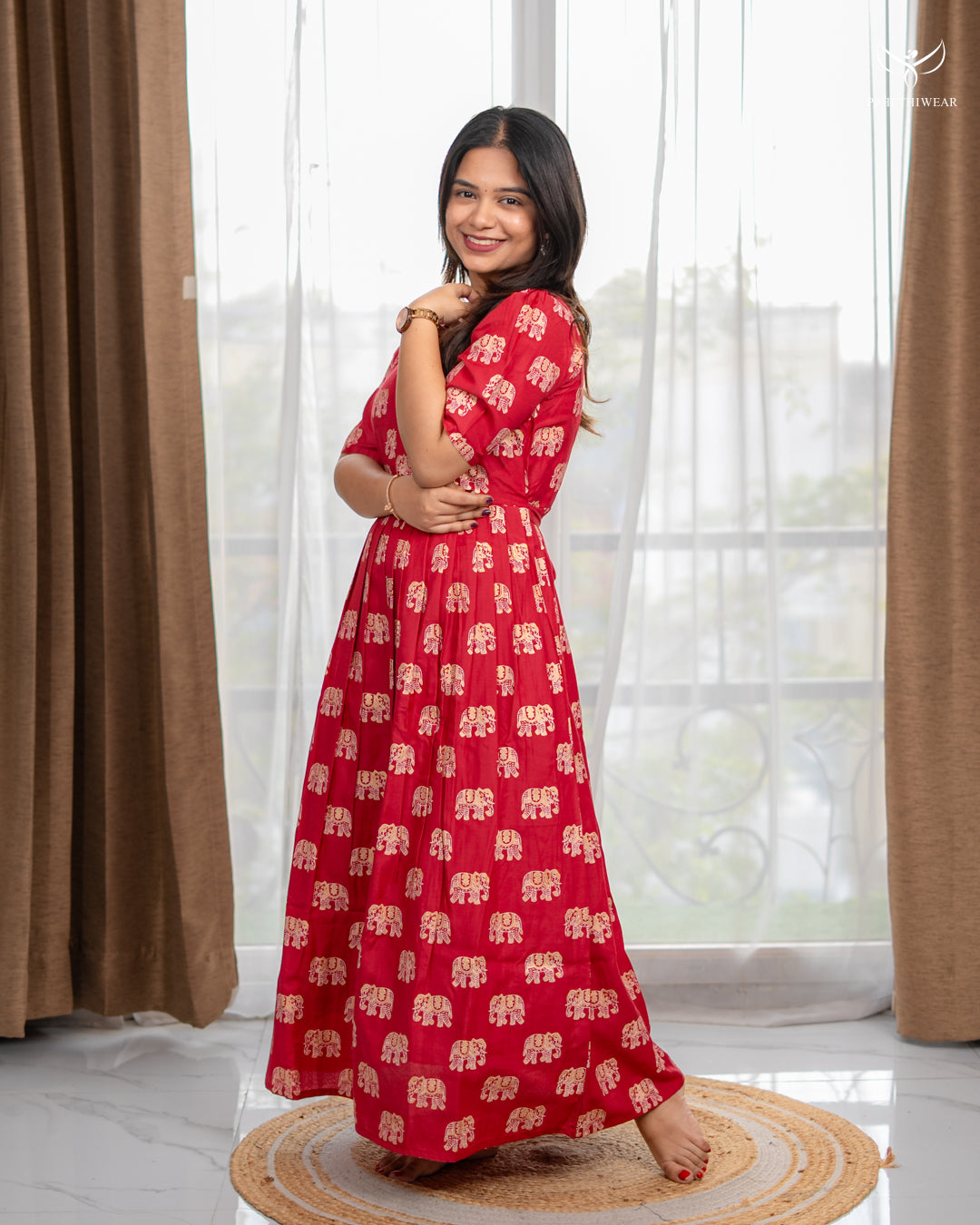 Amber Maternity Dress with center Zip