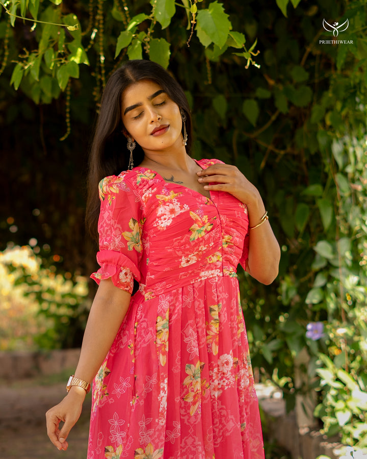 Nethra4 Maternity Dress with center Zip