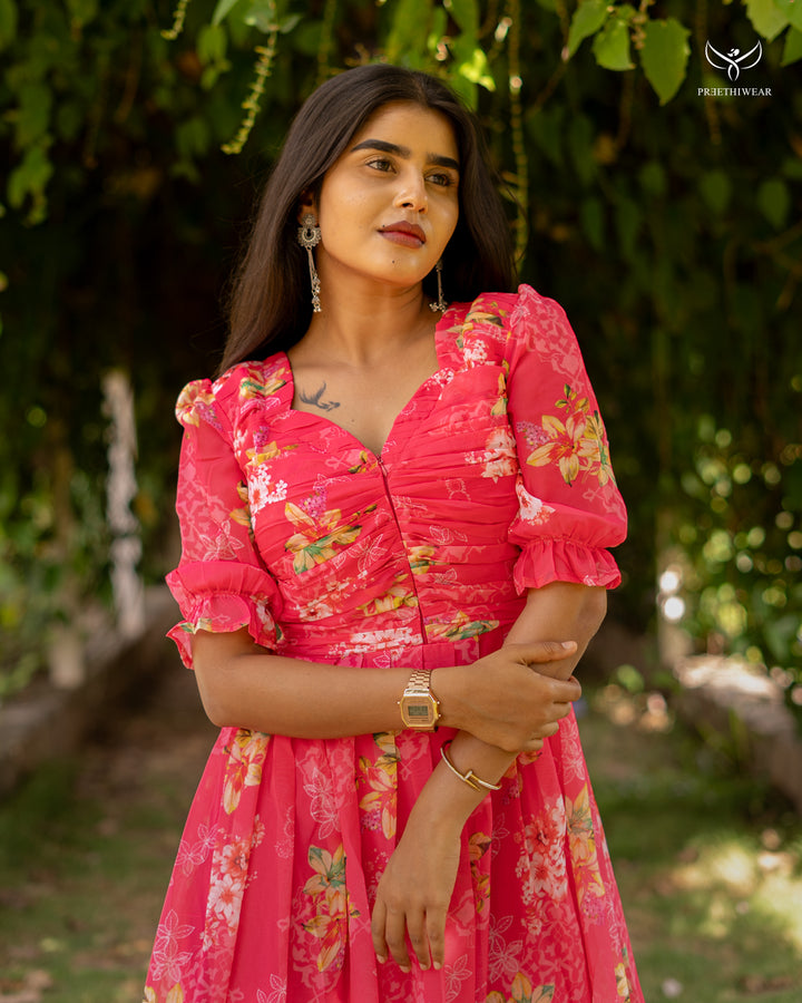 Nethra4 Maternity Dress with center Zip