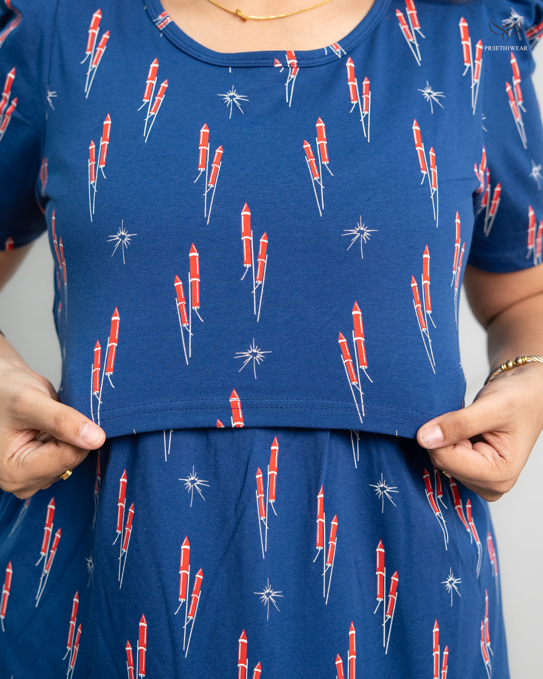 Elina SoftCotton Full Length Maternity Loungewear