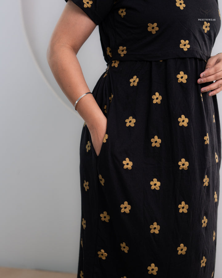Roshni Soft Cotton Full Length Maternity Loungewear