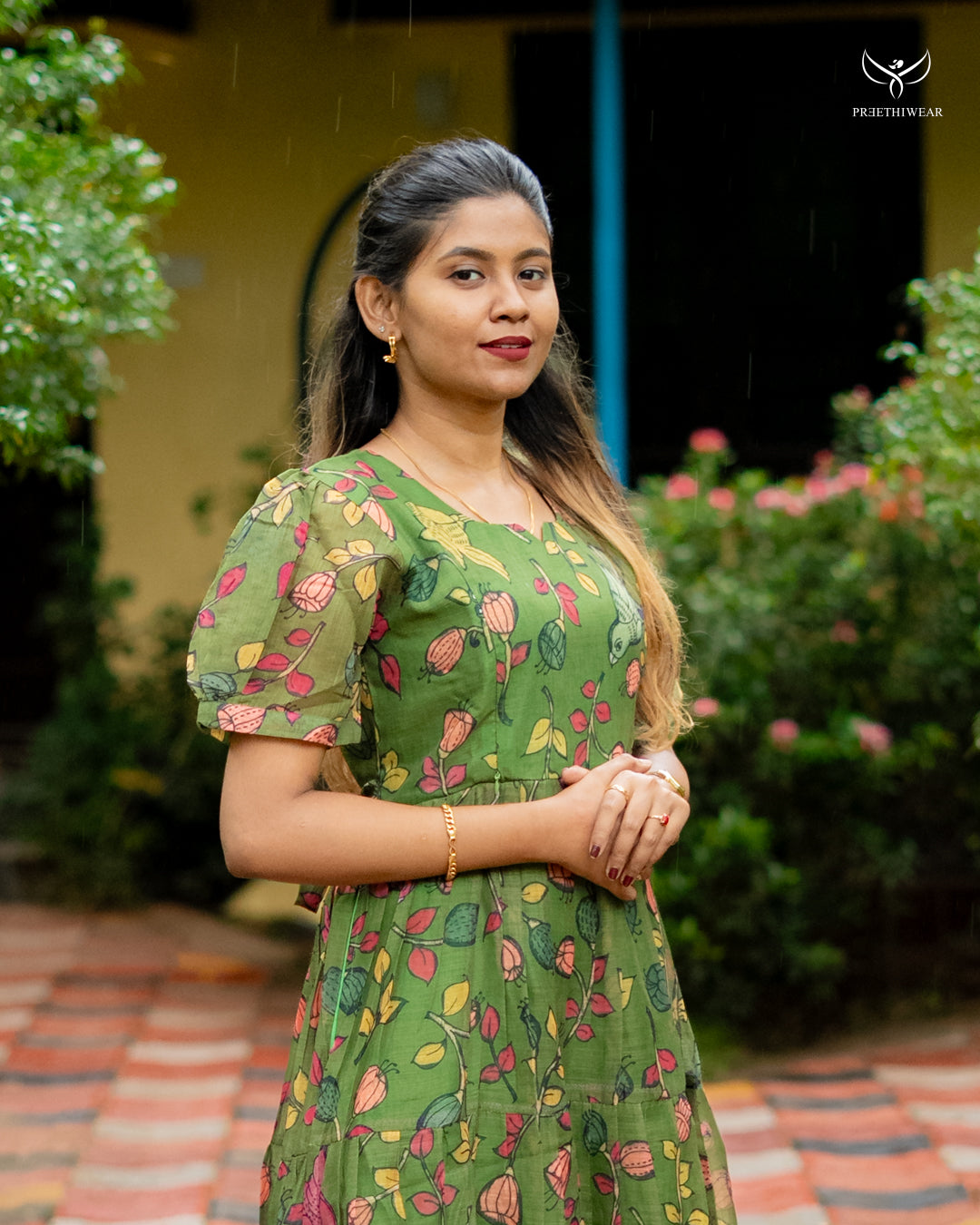 Smita4 Kalamkari  Maternity Dress