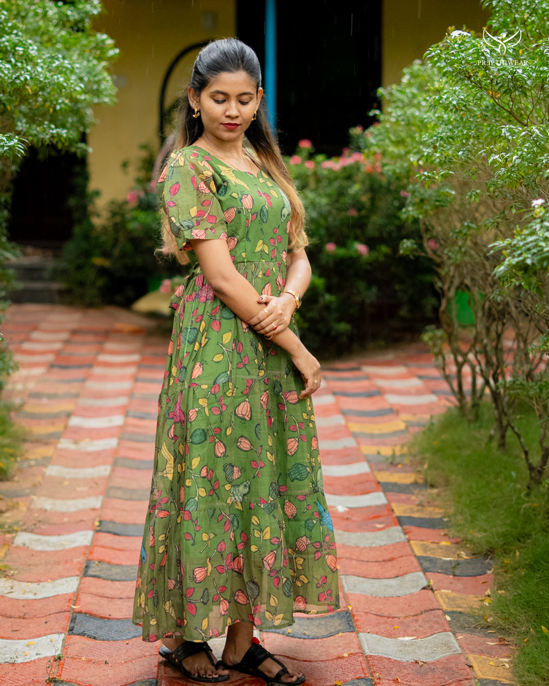 Smita4 Kalamkari  Maternity Dress