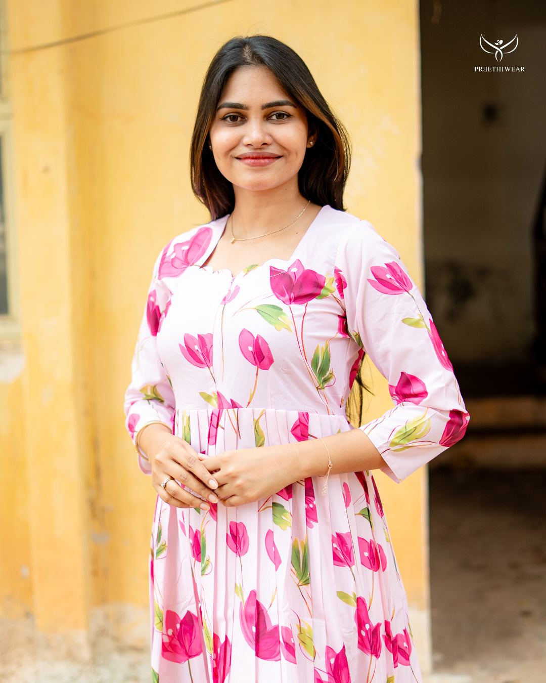Haranya  Maternity Dress with center Zip