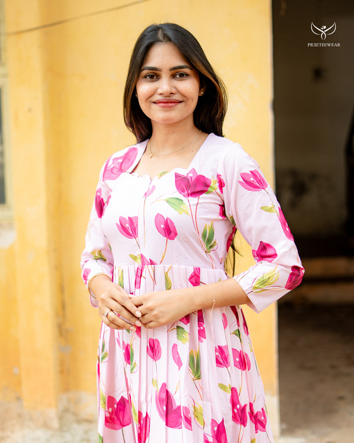 Haranya  Maternity Dress with center Zip