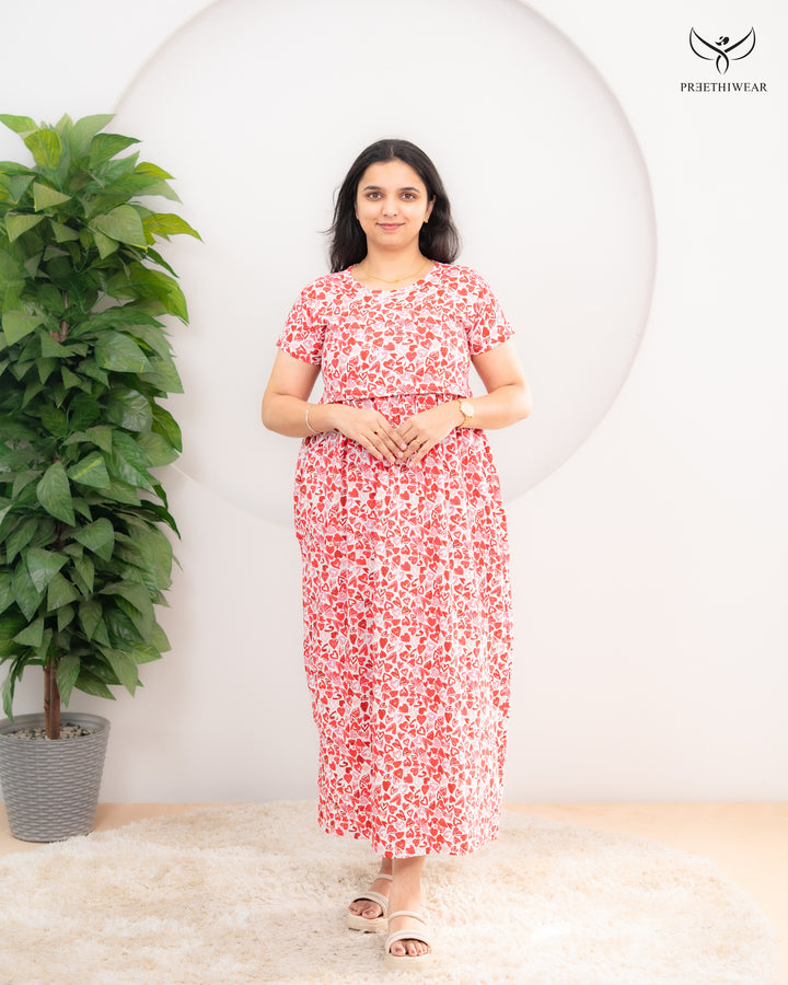 Tarini1 Soft Cotton Full Length Maternity Loungewear