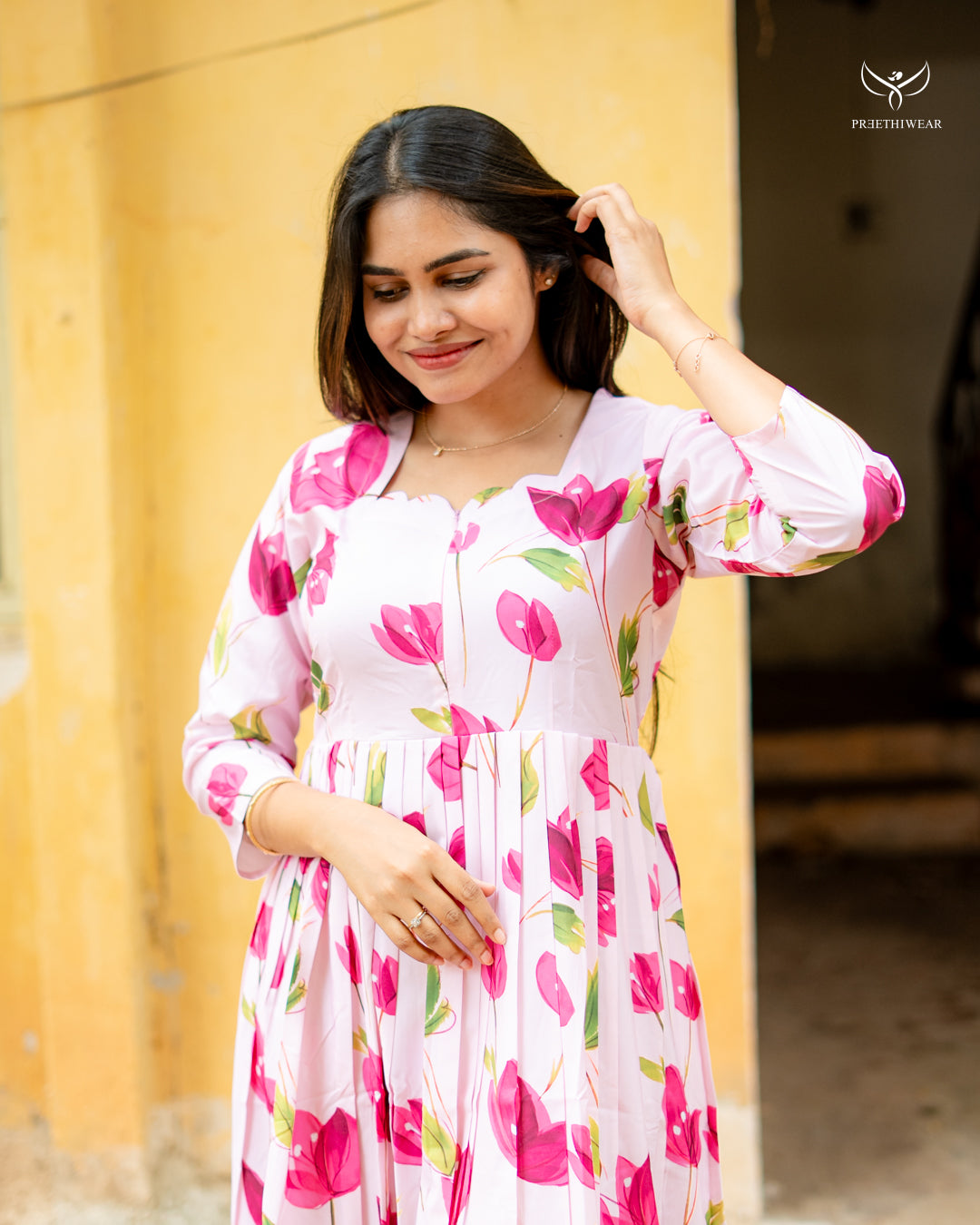 Haranya  Maternity Dress with center Zip