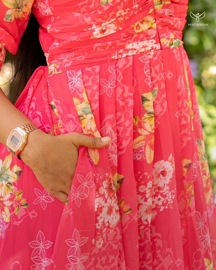 Nethra4 Maternity Dress with center Zip