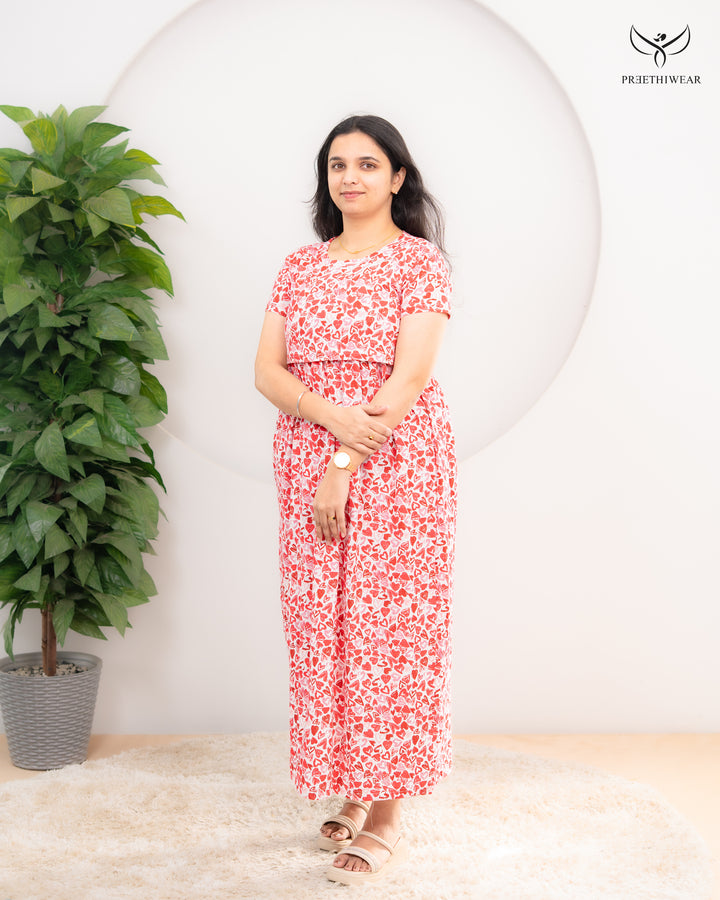 Tarini1 Soft Cotton Full Length Maternity Loungewear