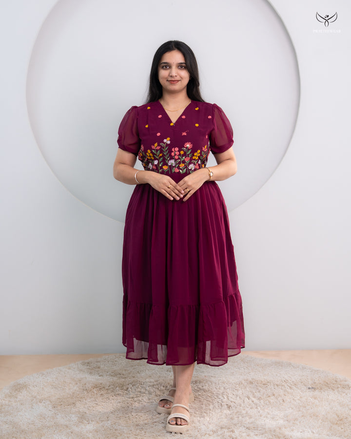 Jessy1  Maternity Dress with center Zip